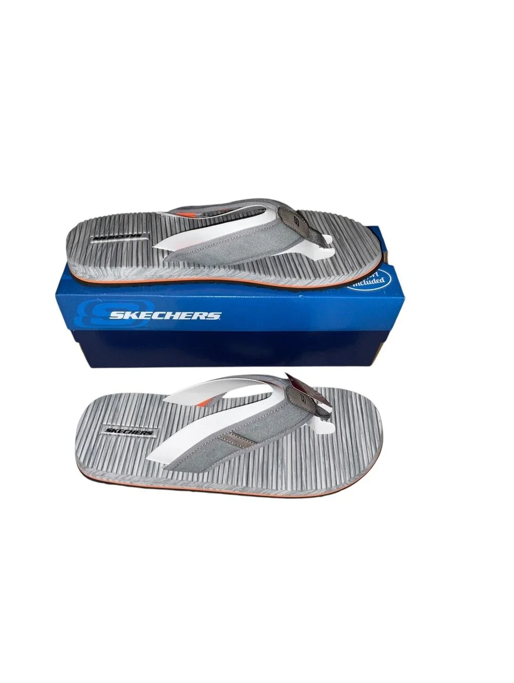 Skechers Tantric Rafe Sandals / Flip-Flops - NWT Mens Size 13 Gray - 205433